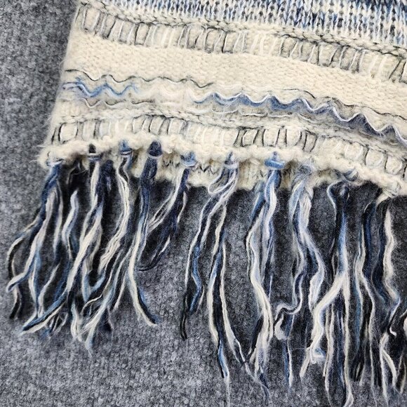 Cherry‎ Couture Made From Art For You Knit Wool Blend Sweater Fringe Boho - Picture 2 of 15